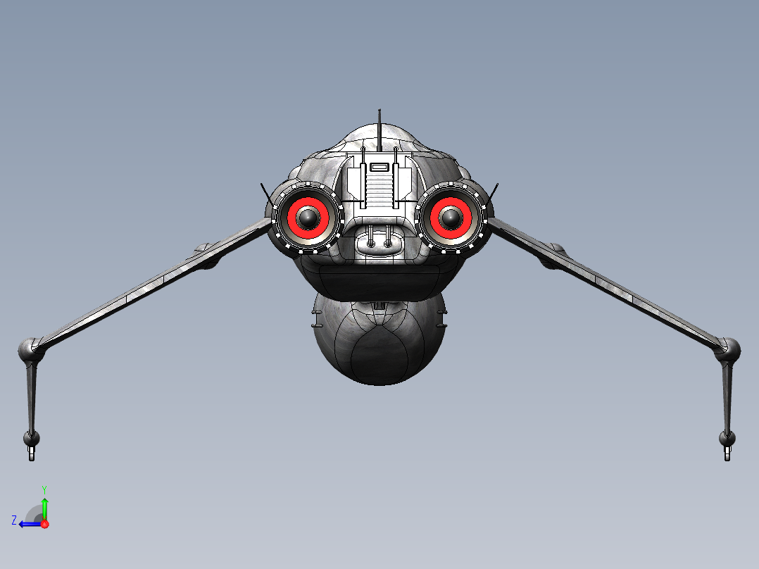 宇宙飞船(31)右视图