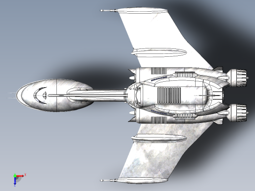 宇宙飞船(31)俯视缩略图
