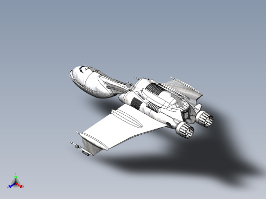 宇宙飞船(31)正等轴测缩略图
