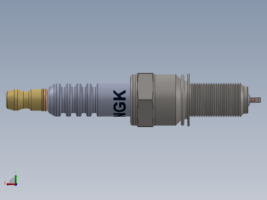 火花塞(13)后视图