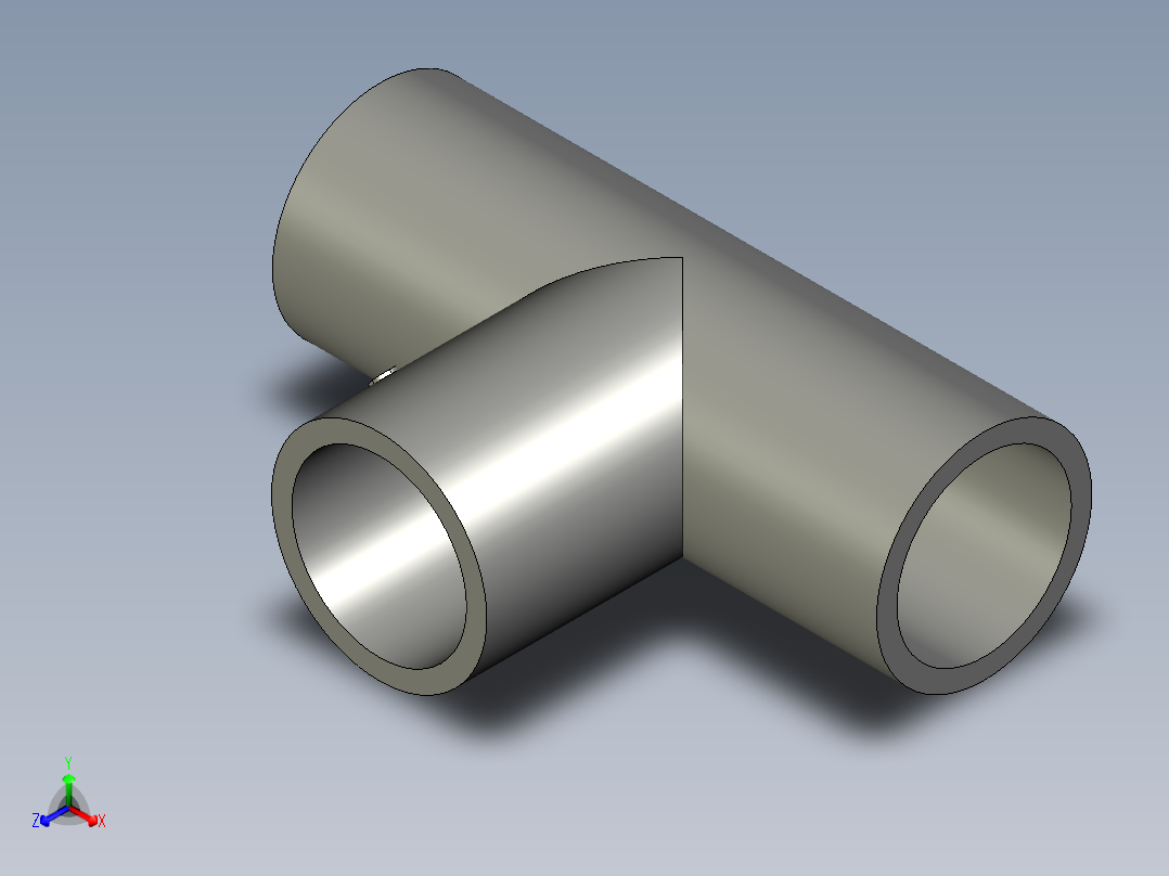 B3004488-15MM 三通-D正等轴测图