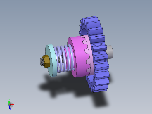 弹簧式牙嵌安全离合器