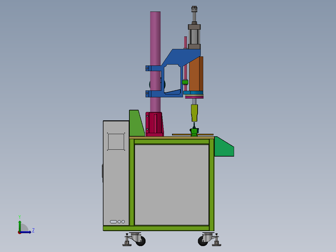 超声波焊接机左视图