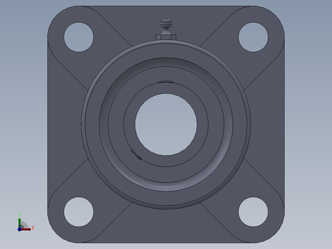 带座轴承UCF205前视图