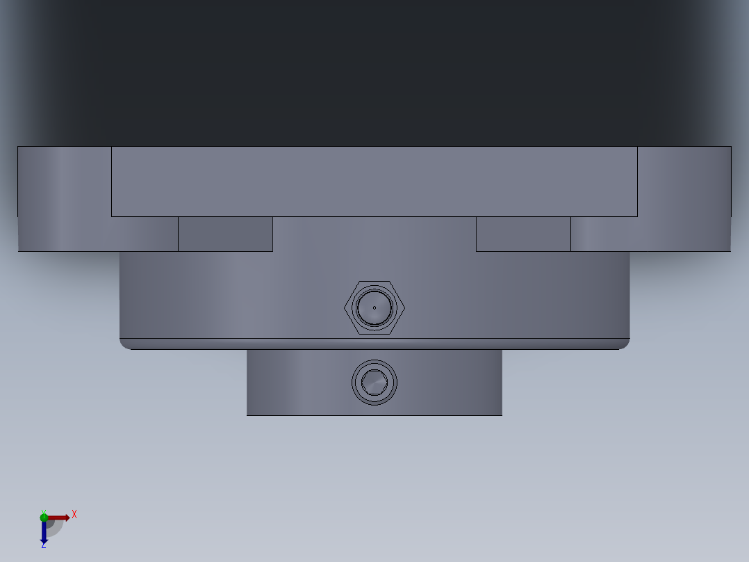 带座轴承UCF205俯视图
