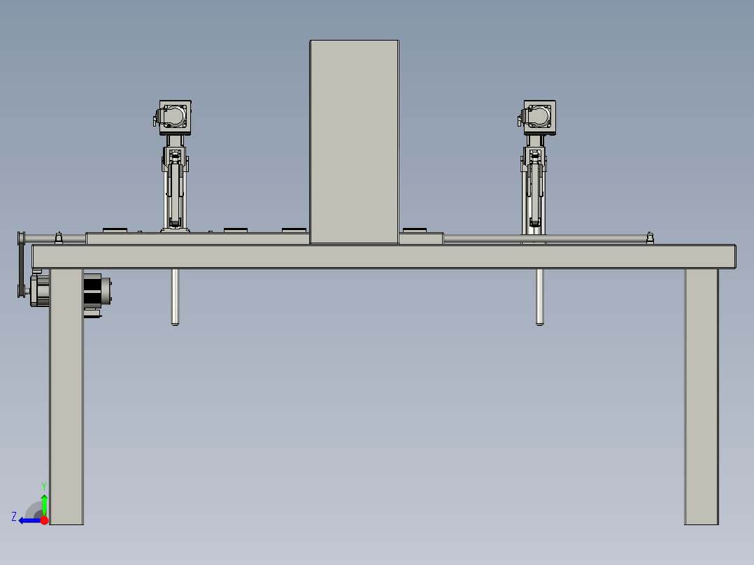 风扇扣环组装系统右视图