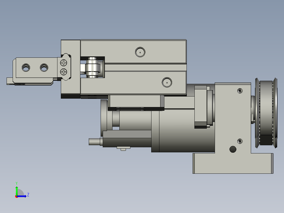F01AE00021-D40000左旋转组件左视图
