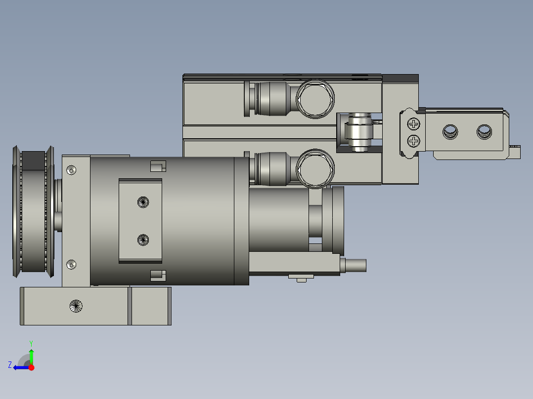 F01AE00021-D40000左旋转组件右视图