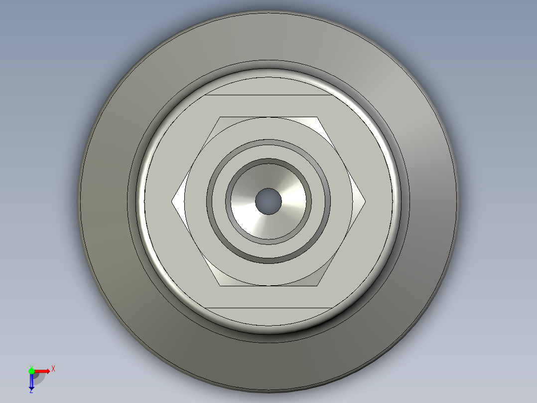 ZPT40HBN-A14真空吸盘俯视图