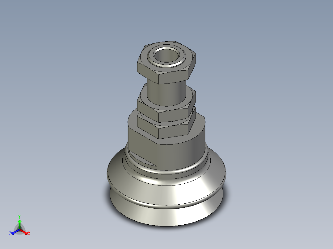 ZPT40HBN-A14真空吸盘正等轴测图