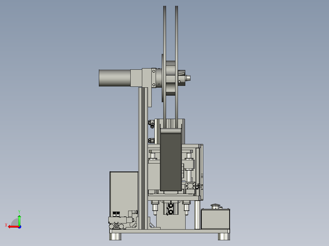 精准送料的插针上料裁切插入一体机后视图