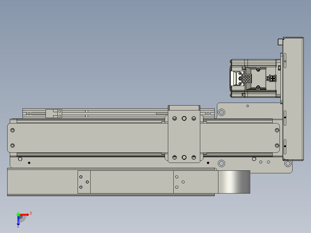 TW18A52V10-03-01-02-00上料机械手X轴俯视图