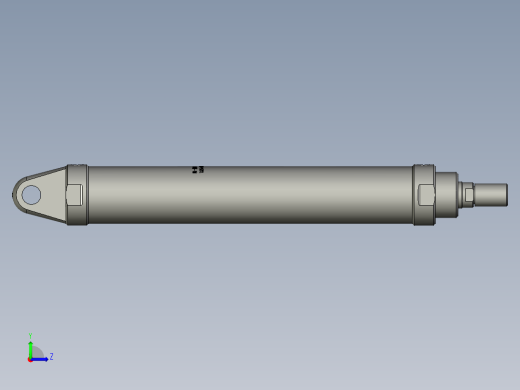 ROB-CA单耳环型中低压油缸ROB-63350-CA左视缩略图