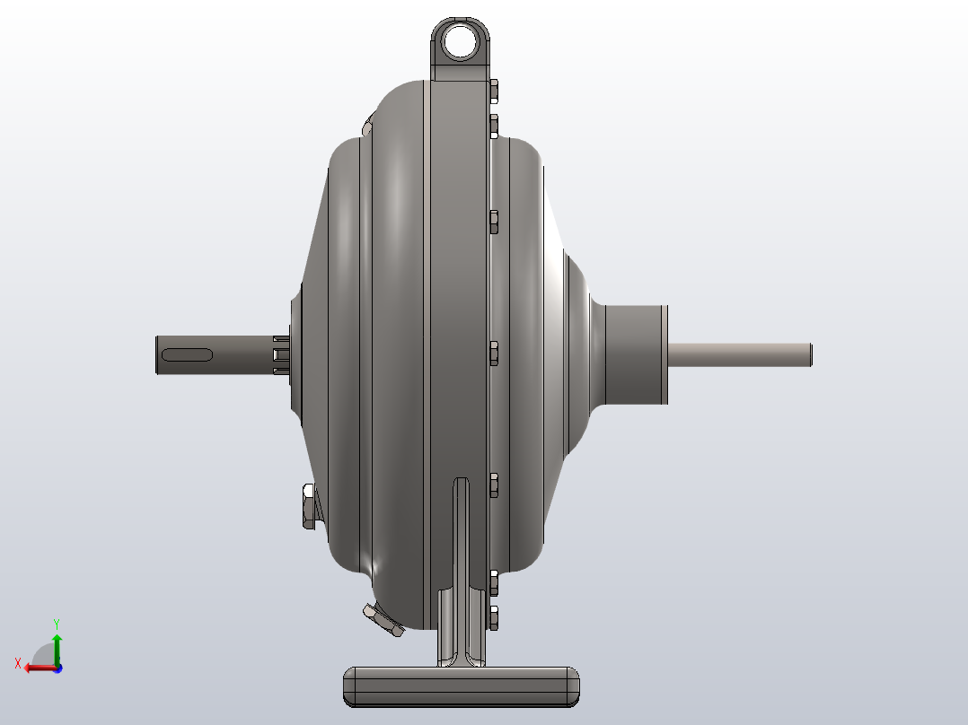 行星齿轮箱后视图