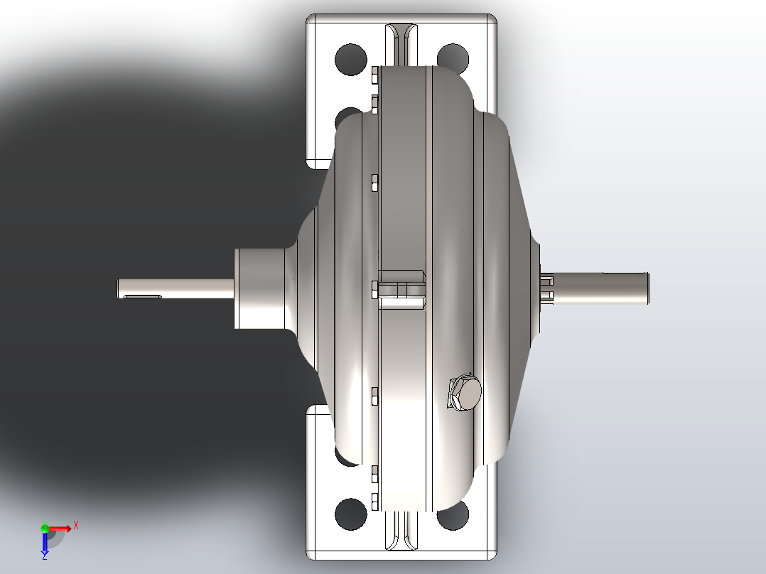 行星齿轮箱俯视图