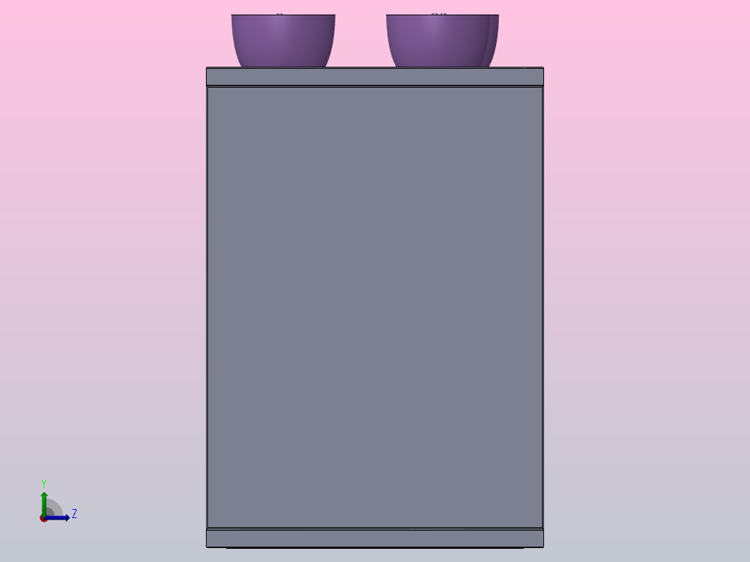 不锈钢杯架左视图