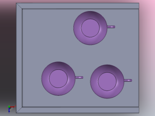 不锈钢杯架俯视缩略图