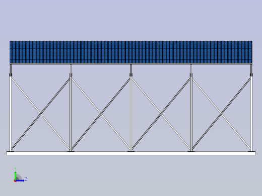 工业厂房结构左视缩略图