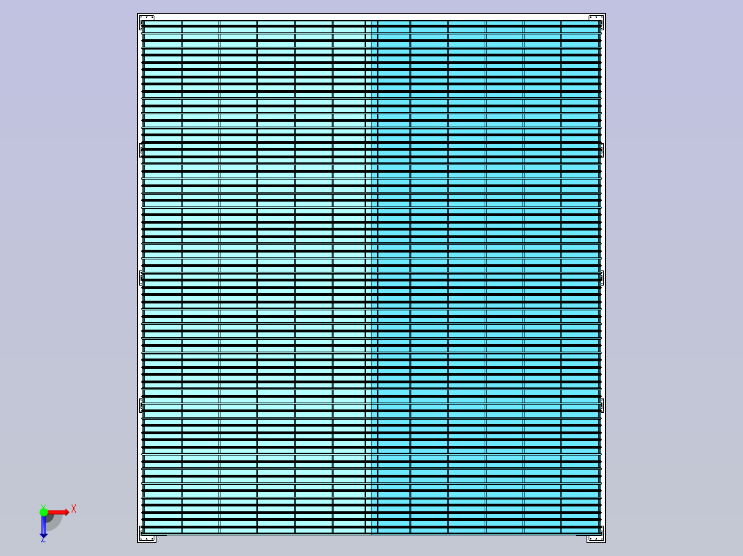 工业厂房结构俯视图