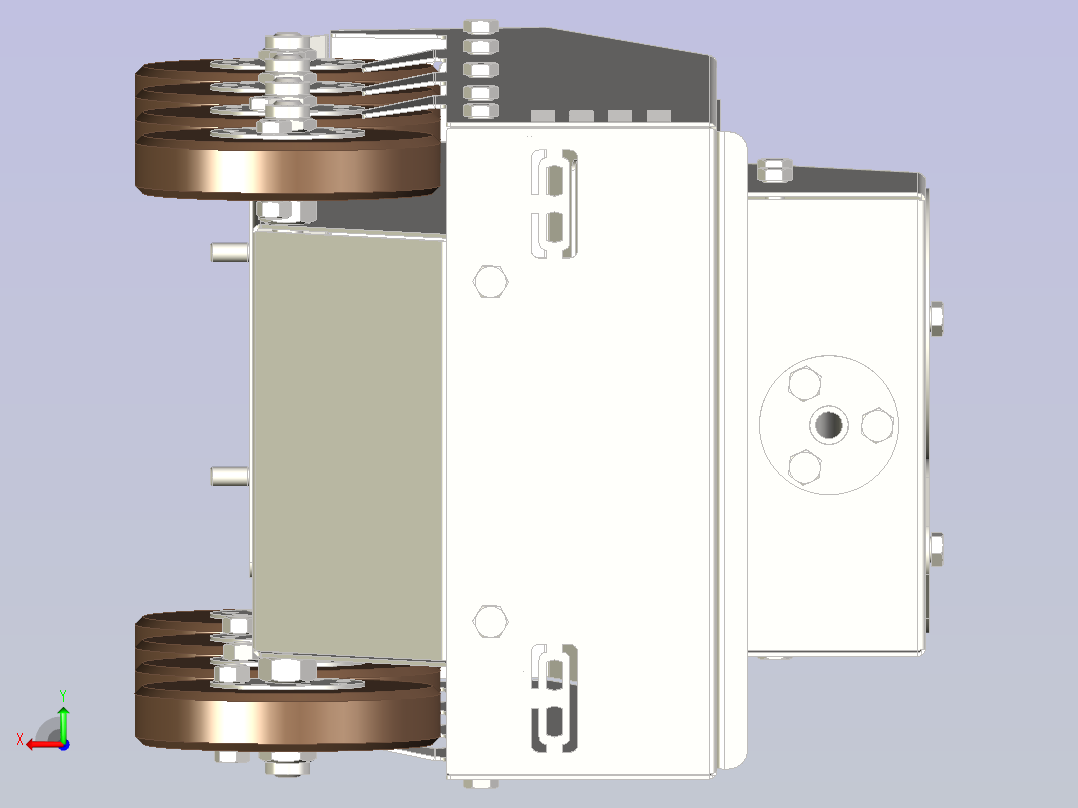 轮式装甲车后视图
