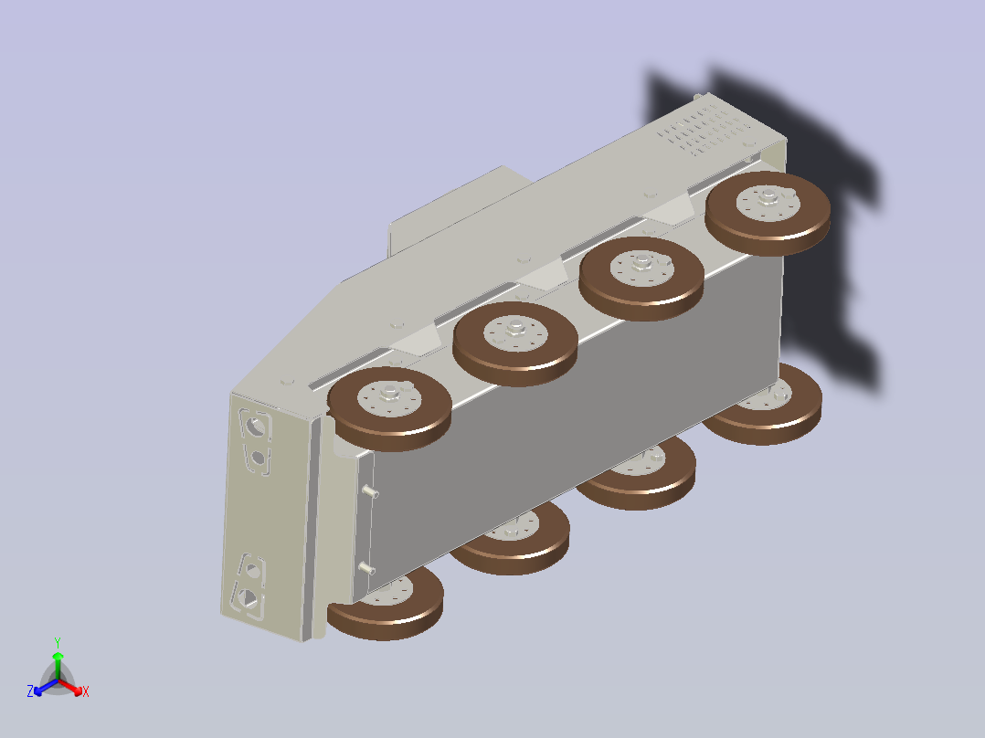 轮式装甲车正等轴测图