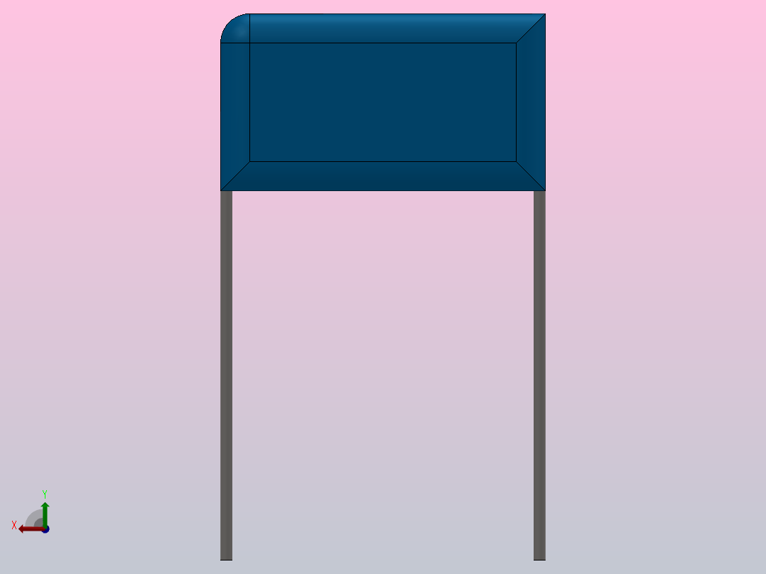 CCDD型叠片瓷介电容器[CCDD-2]主视图