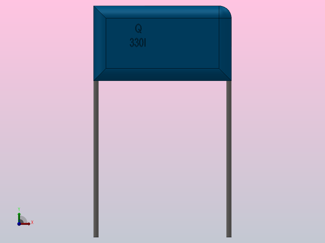 CCDD型叠片瓷介电容器[CCDD-2]前视图