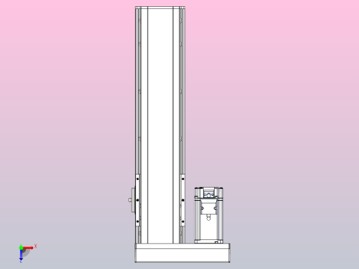 日规模组半封闭丝杆TPA-HNR-105D-1610C-L300-MR-C-P40-N3俯视缩略图
