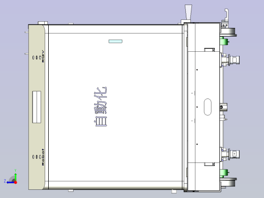 RGV小车集成轨道式车载机器人3D图纸右视缩略图