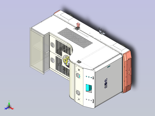 RGV小车集成轨道式车载机器人3D图纸正等轴测缩略图