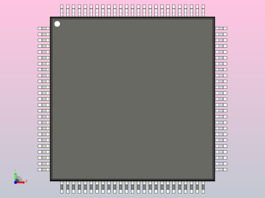 QFP 封装（四方扁平封装）QFP50P1600X1600X120-100N前视缩略图