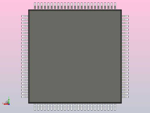 QFP 封装（四方扁平封装）QFP50P1600X1600X120-100N后视缩略图