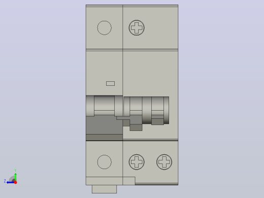NB1LE-40剩余电流动作断路器[NB1LE-40~1P﹢NC10-0.3]右视缩略图