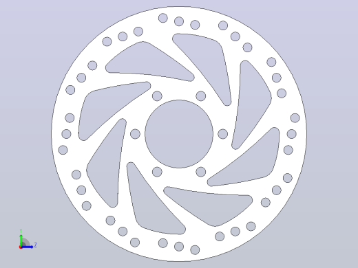 DBR-140制动盘左视缩略图