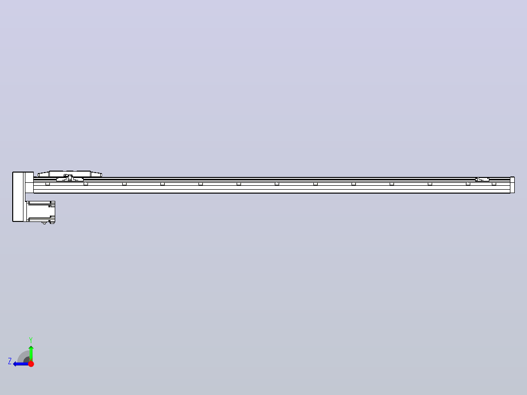 滚珠丝杠直线轴内置导轨TPA-GCR-170-2510C-L1600-MP-M75-N3右视图