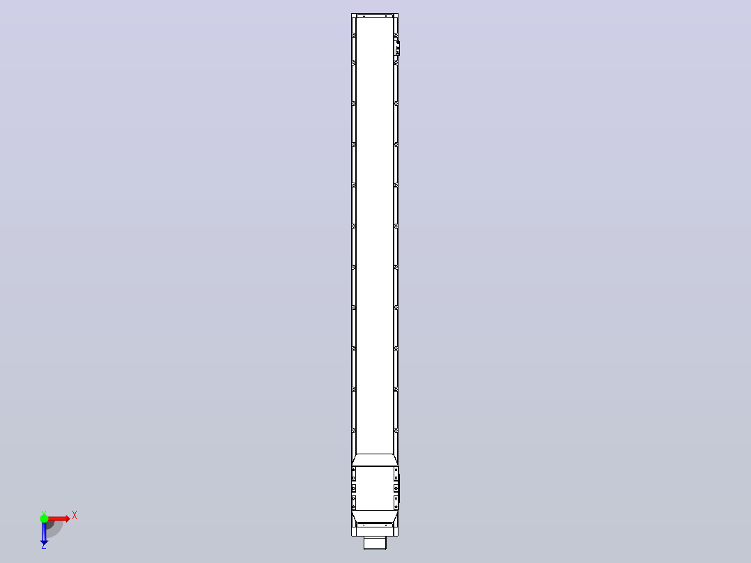 滚珠丝杠直线轴内置导轨TPA-GCR-170-2510C-L1600-MP-M75-N3俯视图