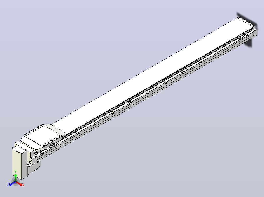 滚珠丝杠直线轴内置导轨TPA-GCR-170-2510C-L1600-MP-M75-N3正等轴测图