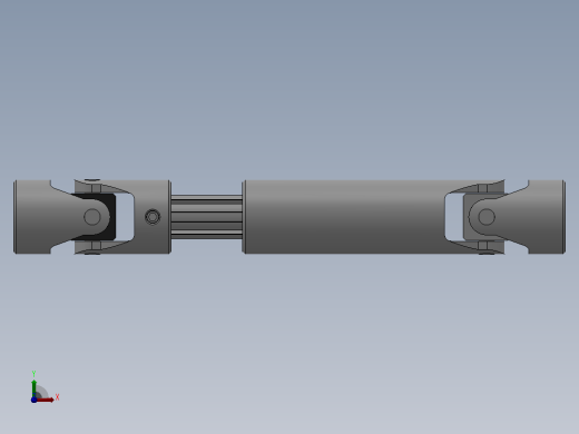 万向联轴器WSP4-PB-Y22-Y22-290／350WSP型可伸缩小型十字轴万向联轴器前视缩略图