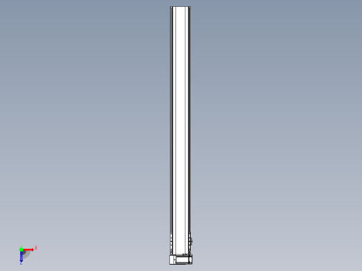 皮带直线轴半封闭可选导轨TPA-HNB-140D-120-L1500-LU-Y-P40-N3俯视缩略图