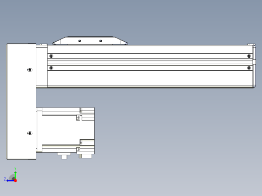 滚珠丝杠直线轴带导轨全封闭TPA-HCR-65S-1610C-L150-MP-Y-P20-N3右视缩略图
