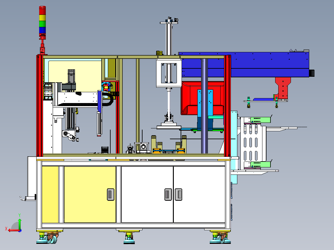 自动折盒贴标机sw16可编辑后视图