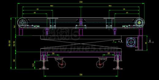带升降台（剪叉结构升降）皮带机全套企业生产图纸（38张缩略图