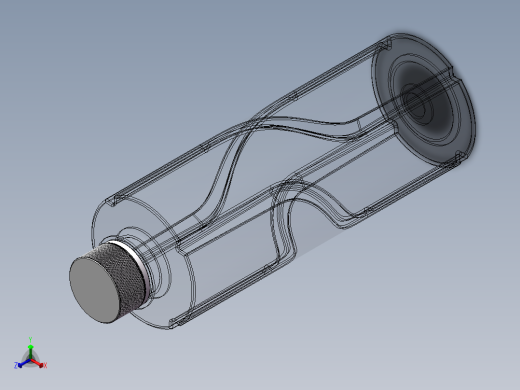 百岁山矿泉水瓶模型3D图纸 Solidworks设计正等轴测缩略图