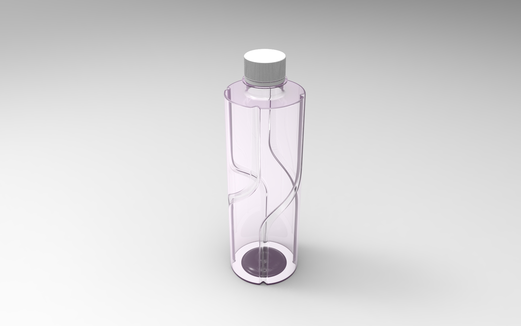 百岁山矿泉水瓶模型3D图纸 Solidworks设计