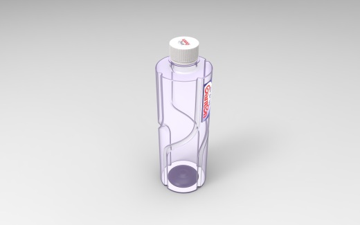 百岁山矿泉水瓶模型3D图纸 Solidworks设计缩略图