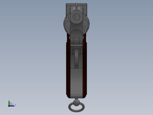 solidworks 威伯利-斯科特左轮手枪左视缩略图