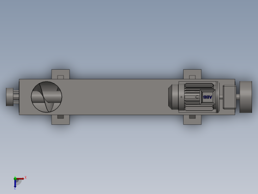 绞笼减速机俯视缩略图