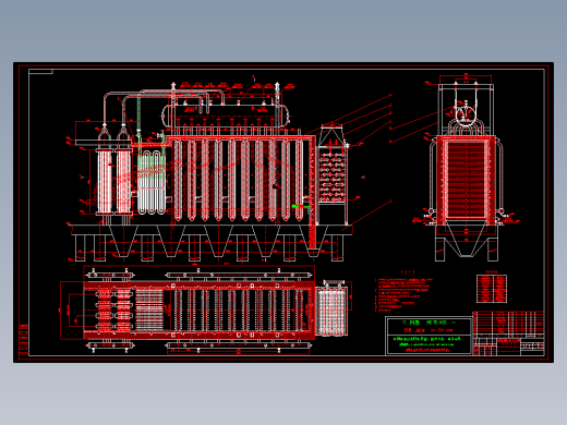 水泥窑余热锅炉图