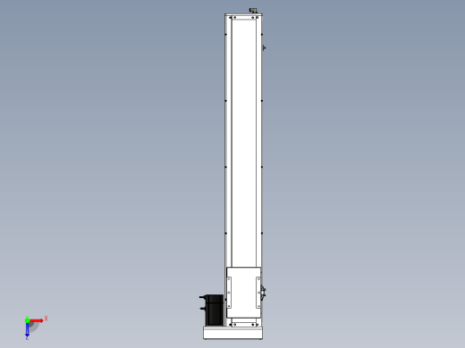 Toyo东佑达直线模组-ECH17-1100-BR-750W俯视缩略图