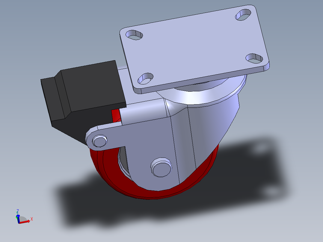环球脚轮(双刹)